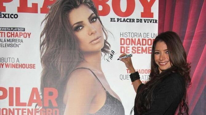 Die mexikanische Schauspielerin und Sängerin Pilar Montenegro zeigte sich 2011 nackt im »Playboy«. Foto: Julio Ortega