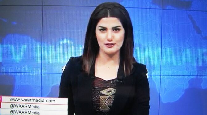 Berxwedan Belo ist im kurdischen Fernsehen eine sehr bekannte und erfolgreiche Moderatorin.  FOTO: PRIVAT
