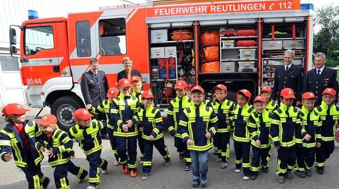 In Reutlingen gibt’s seit fast vier Jahren eine Kinderfeuerwehr.  ARCHIVFOTO: NIETHAMMER
