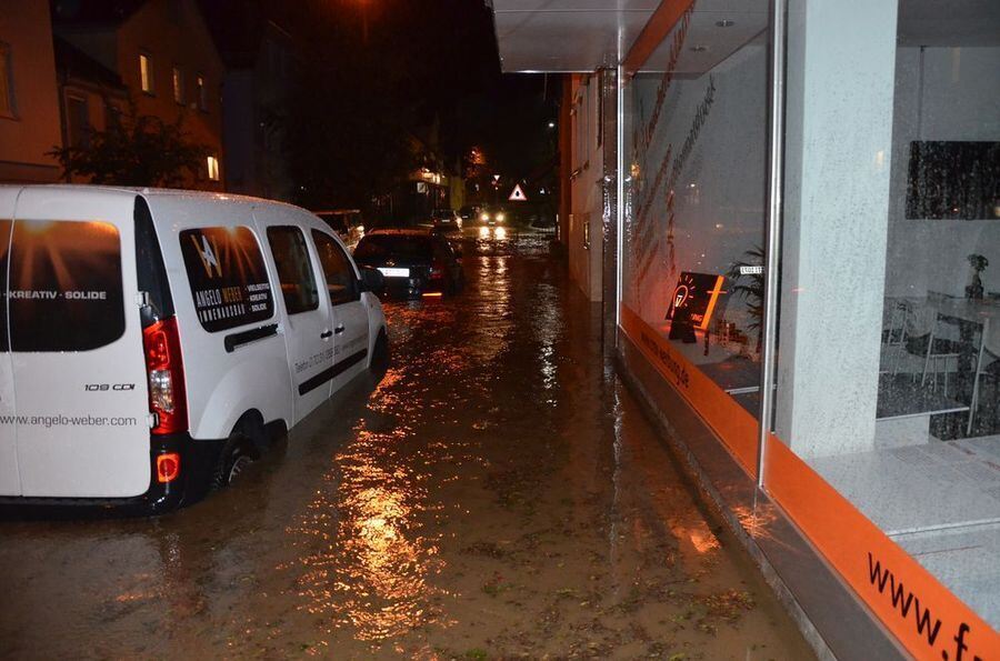 Hochwasser in der Region nach schweren Unwettern