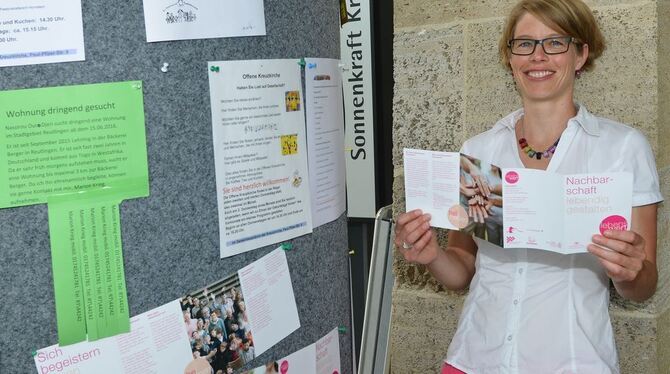 Zieht Strippen zum Besten des Ringelbach-Quartiers: Mimi Böckmann koordiniert das Kreuzkirchen-Projekt »lebenswert«. FOTO: NIETH