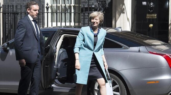 Anwältin der kleinen Leute? Großbritanniens neue Premierministerin Theresa May brandmarkte in ihrer ersten Rede die "brennend