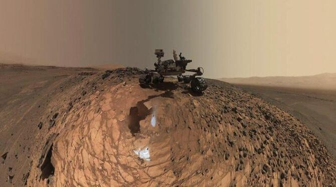 Selfie auf dem Mars: Der Rover »Curiosity« schickt auch Selbstporträts auf die Erde. Foto: EPA/NASA/JPL-Caltech/MSSS