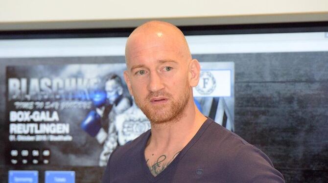 Möchte sich mit einem Sieg gegen Marko Angermann von seinem Reutlinger Publikum verabschieden: Björn Blaschke. FOTO: BAUR
