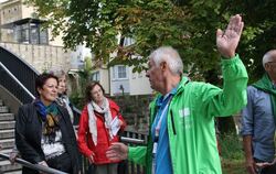 Marco Baldassi führt die GEA-Gruppe über einen Teil des 30 Hektar großen Geländes.