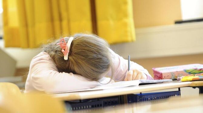 Manche Schüler haben das Problem, dass sie im wahrsten Sinne des Wortes  im Schlaf lernen sollen.