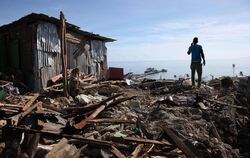In vielen Orten Haitis hat «Matthew» eine Spur der Verwüstung hinterlassen. Foto: Orlando Barría