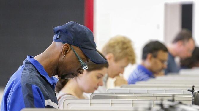 Amerikaner beim »early voting« in Georgia.