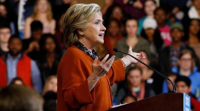 Medienberichten zufolge sammelte Clinton im laufenden Monat umgerechnet 52,4 Millionen. Foto: Brian Blanco