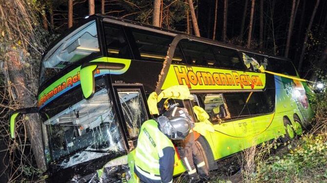Laut Busreiseverband RDA verhinderte der Busfahrer mit seiner schnellen Reaktion, Schlimmeres: Er habe das Fahrzeug so in die