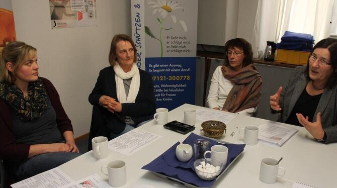 Anja Bohn (von links), Sabine Lommel, Karin Weible-Unger und Irene Köpf berichteten über neueste (und alte) Entwicklungen rund Anja Bohn (von links), Sabine Lommel, Karin Weible-Unger und Irene Köpf berichteten über neueste (und alte) Entwicklungen rund