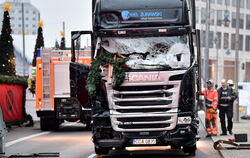 Der Lastwagen des Attentäters von Berlin zeigt die Spuren der grausamen Tat.