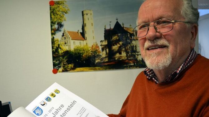 Günther Frick, stellvertretender Vorsitzender des Geschichts- und Heimatvereins,  hat das Heft »40 Jahre Lichtenstein« herausgeg