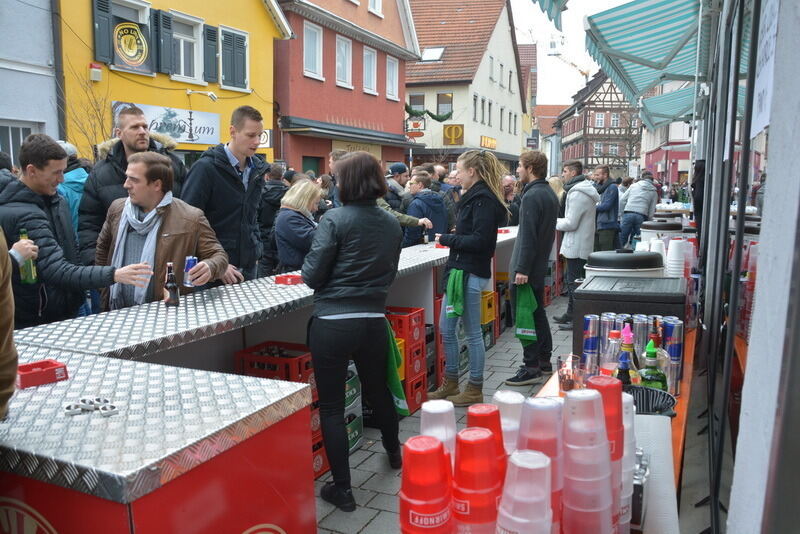 Heiliger Morgen in der Reutlinger Innenstadt 2016