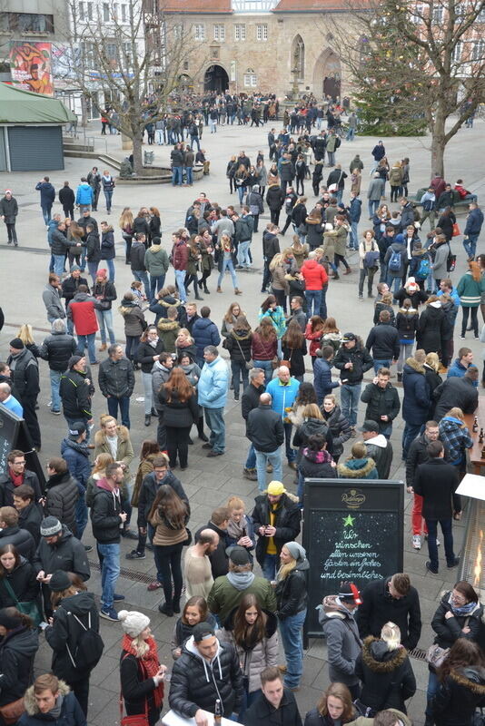 Heiliger Morgen in der Reutlinger Innenstadt 2016
