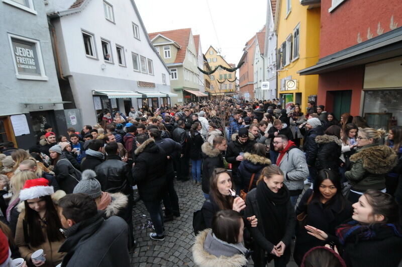 Heiliger Morgen in der Reutlinger Innenstadt 2016