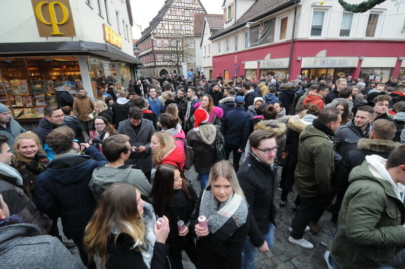 Heiliger Morgen in der Reutlinger Innenstadt 2016