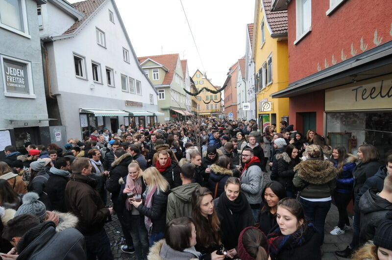 Heiliger Morgen in der Reutlinger Innenstadt 2016