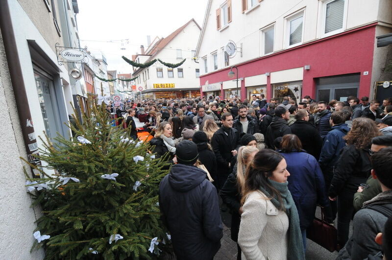 Heiliger Morgen in der Reutlinger Innenstadt 2016