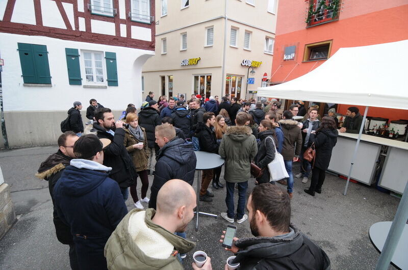 Heiliger Morgen in der Reutlinger Innenstadt 2016