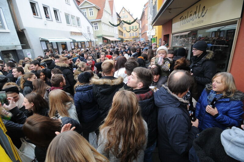 Heiliger Morgen in der Reutlinger Innenstadt 2016