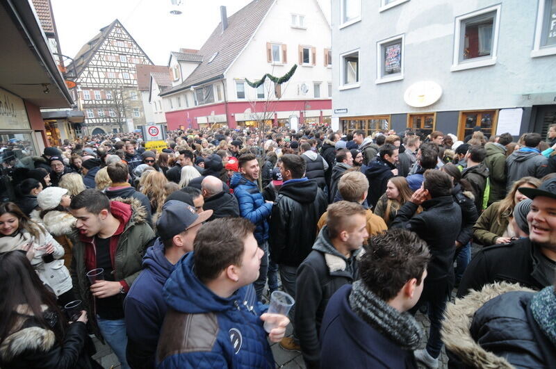 Heiliger Morgen in der Reutlinger Innenstadt 2016
