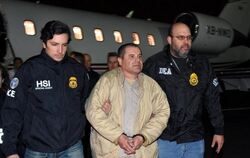 Joaquín «El Chapo» Guzmán bei der Ankunft in Ronkonkoma, N.Y. Foto: U.S. law enforcement/AP