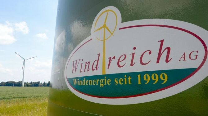 Eine Windkraftanlage des Windparkentwicklers Windreich AG (Archivbild)