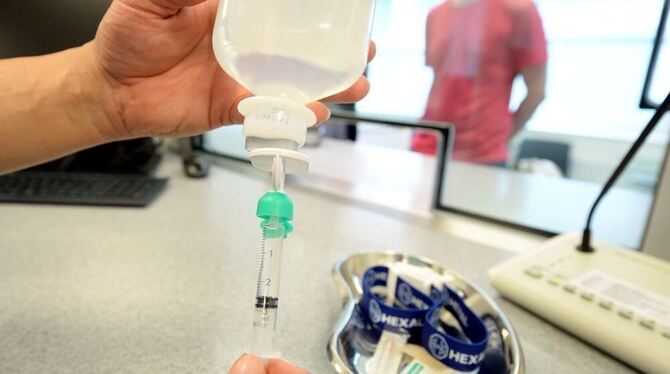 In der Einrichtung in Stuttgart wird für Drogenabhängige unter Aufsicht von Ärzten Diamorphin - künstlich hergestelltes Heroin -