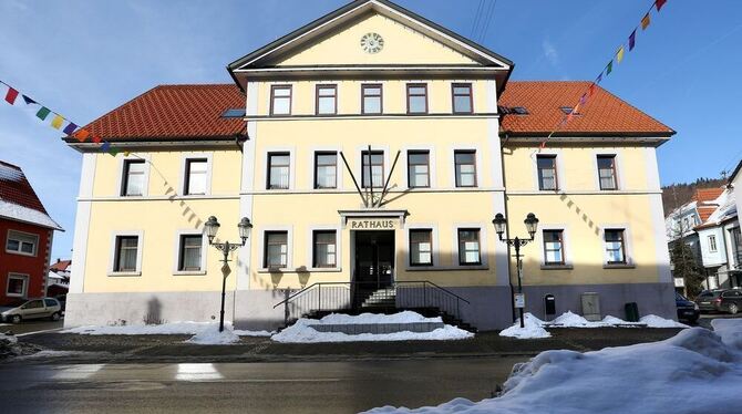 Rathaus Burladingen. Foto: dpa