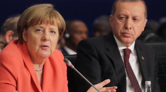 Die deutsche Kanzlerin und der türkische Staatspräsident Erdogan in Istanbul im Mai 2016. Foto: Michael Kappeler