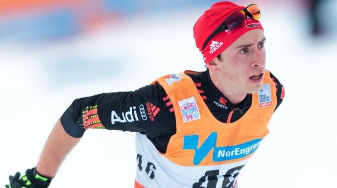 Ich werde versuchen, in jedem WM-Rennen so lange wie möglich vorne mitzulaufen." Skilangläufer Florian Notz aus Dettingen. FOTO: