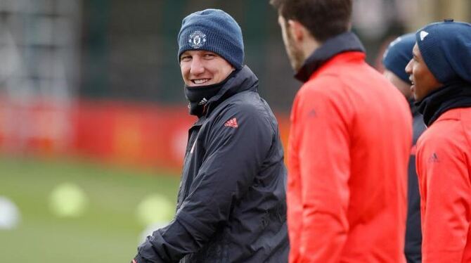 Hier war er vom Trainer nicht mehr gewollt: Bastian Schweinsteiger wurde bei Manchester United aussortiert. Foto: Martin Rick