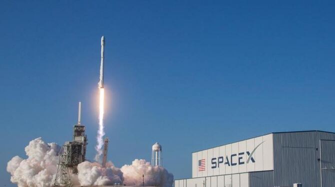 Die erste Stufe der Rakete war schon im April 2016 genutzt worden. Foto: Spacex