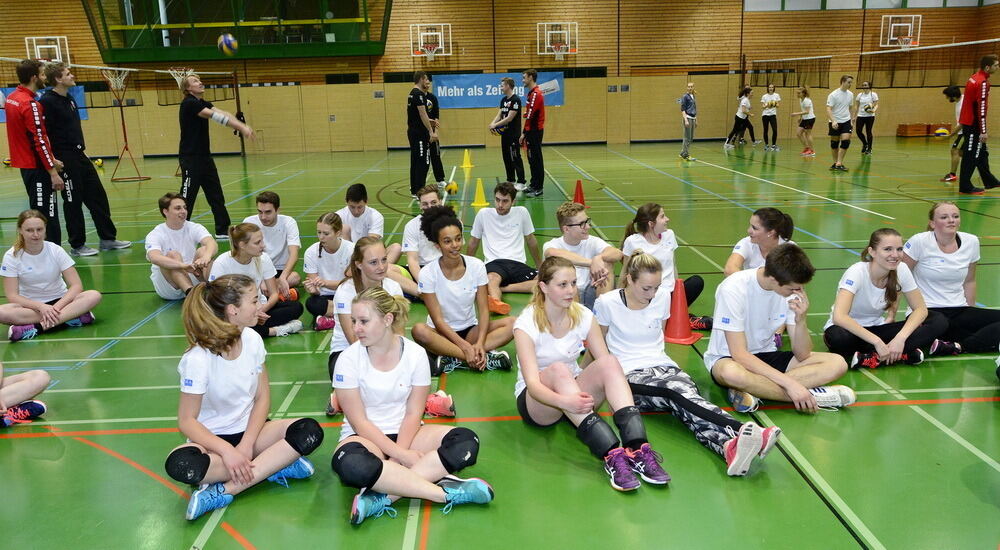 Abi-Volleyball-Training mit den Profis des TV Rottenburg