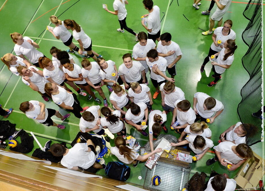 Abi-Volleyball-Training mit den Profis des TV Rottenburg