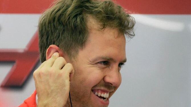 Sebastian Vettel peilt einen Sieg beim Rennen in Sotschi an. Foto: Luca Bruno