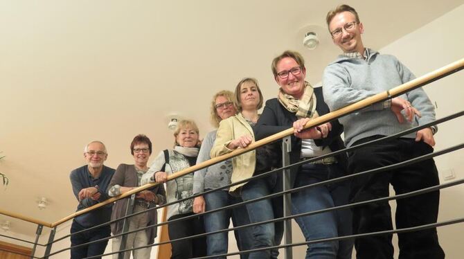 Führungswechsel bei der Fördergemeinschaft Gomaringer Schloss (von links): Georg Löffler und  Monika Renz haben aufgehört, Chris