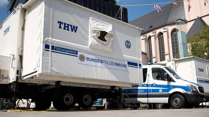 Nass geworden: Die Wache der Bundespolizei am Kölner Hauptbahnhof wurde von einem Betrunkenen per Sprinkleranlage überschwemm