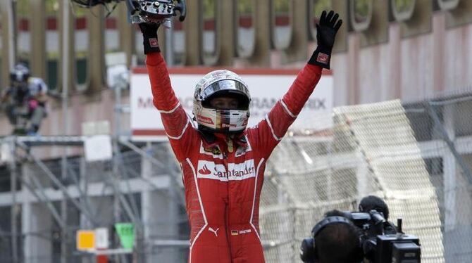 Sebastian Vettel hat den Großen Preis von Monaco gewonnen. Foto: Claude Paris