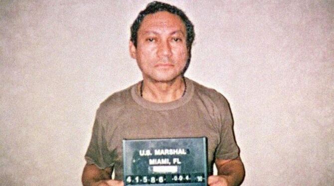Der frühere panamaische Diktator Manuel Antonio Noriega 1990 in einem Gefängnis in Miami. Foto: US MARSHALL