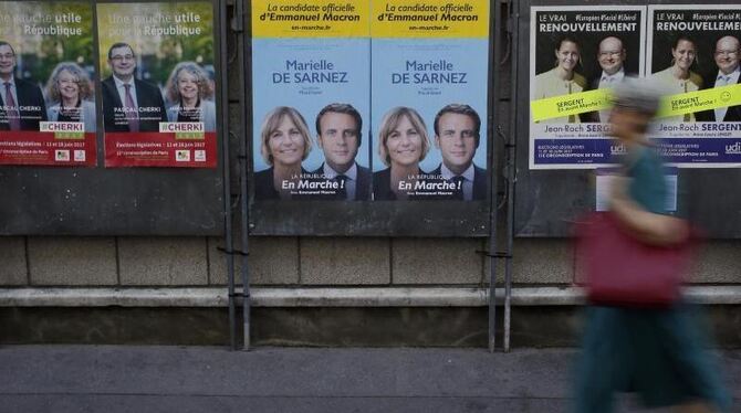 Wahlplakate in Paris. Foto: Francois Mori