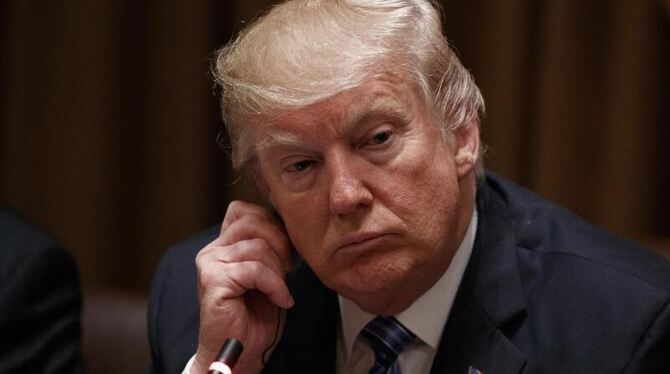 US-Präsident Donald Trump, hier Ende Juni im Weißen Haus, wird die »Russland-Affäre« nicht los. Foto: Evan Vucci/AP