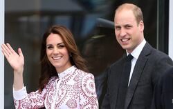 Der britische Prinz William und Herzogin Kate
