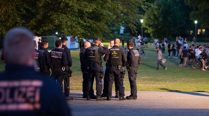 Die Polizei zeigt verstärkt Präsenz im Schorndorfer Schlossgarten