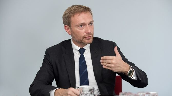 FDP-Chef Christian Lindner beim GEA-Gespräch.