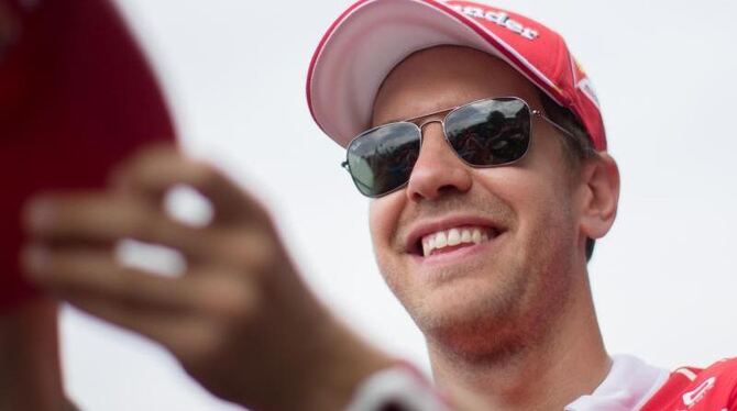 Formel-1-Star Sebastian Vettel freut sich auf die Sommerpause. Foto: Georg Hochmuth