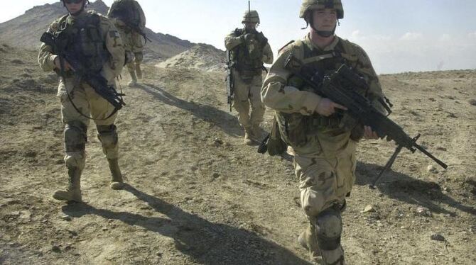 US-Soldaten bei einer Patrouille in Afghanistan. Die USA werden in der seit 16 Jahre andauernden Militäroperation ihre Anstre
