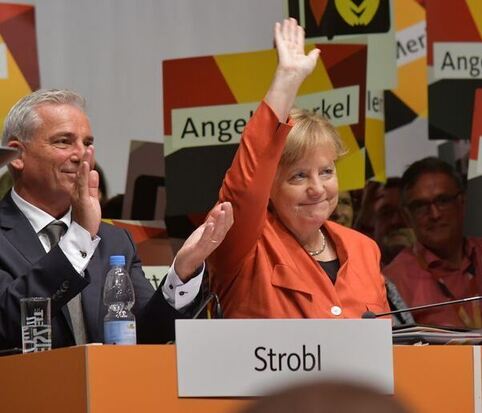 Angela Merkel beim CDU-Parteitag in Reutlingen