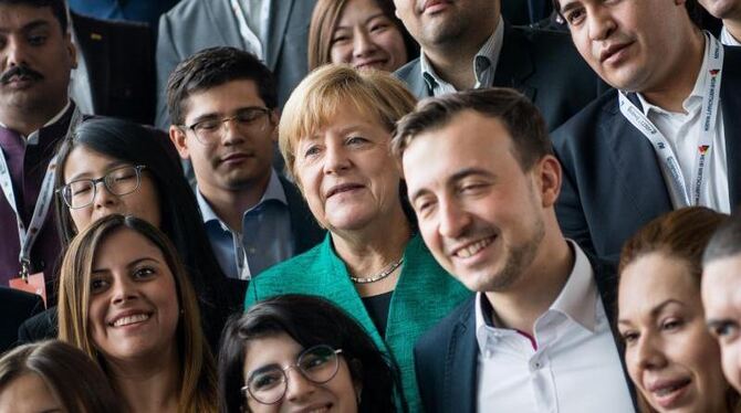 Merkel stellte klar: »Ich stehe dazu, dass rechts von der Union keine Partei sein sollte.« Foto: Monika Skolimowska